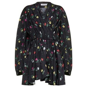 NWT Balenciaga Black Floral Dress